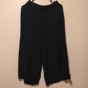 Cropped stretchy dress pants